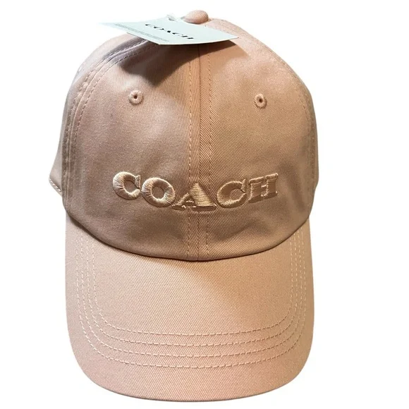 New Coach Embroidered Baseball Cap- Blush COACH WOMENS EMBROIDERED BASEBALL CAP BLUSH CO100321C MSRP  main image 3